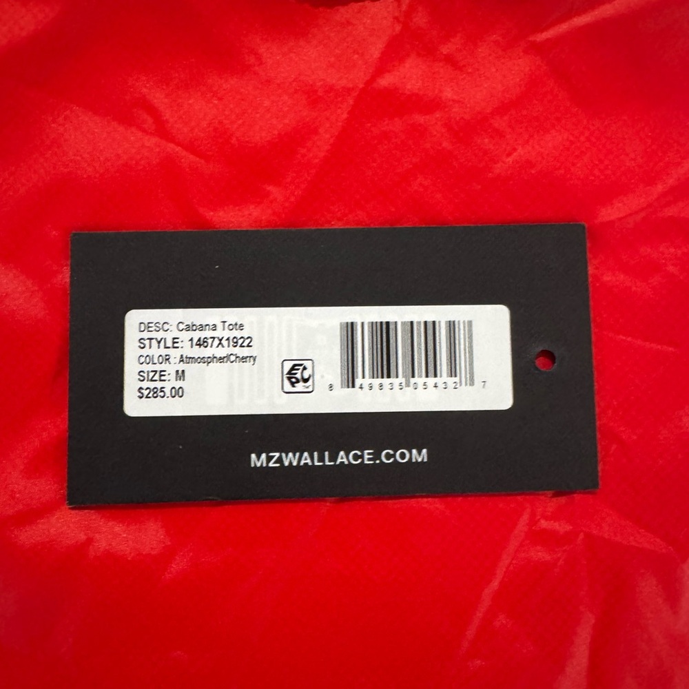 MZ Wallace Cabana Tote - Cherry Red & Atmosphere - Picture 6 of 10